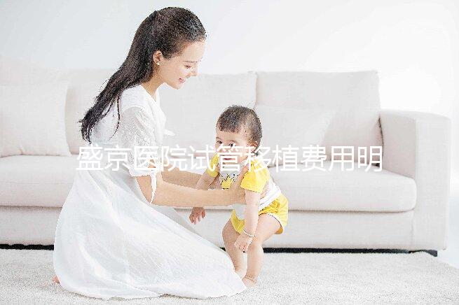 盛京醫院試管移植費用明細來了!成功率高不高一次說清