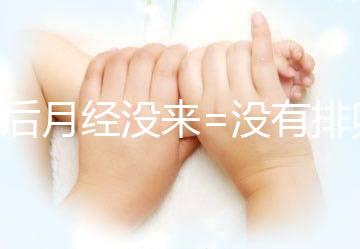 產(chǎn)后月經(jīng)沒來=沒有排卵=不會懷孕?想得美!